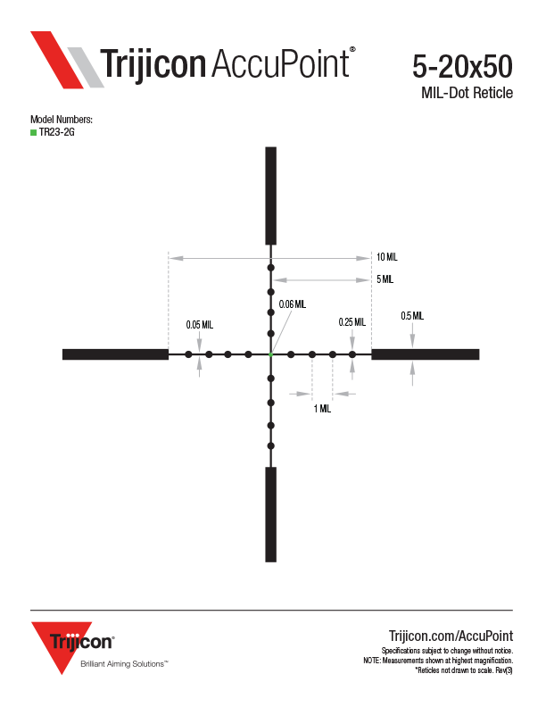 Download AccuPoint Reticle Dimensions